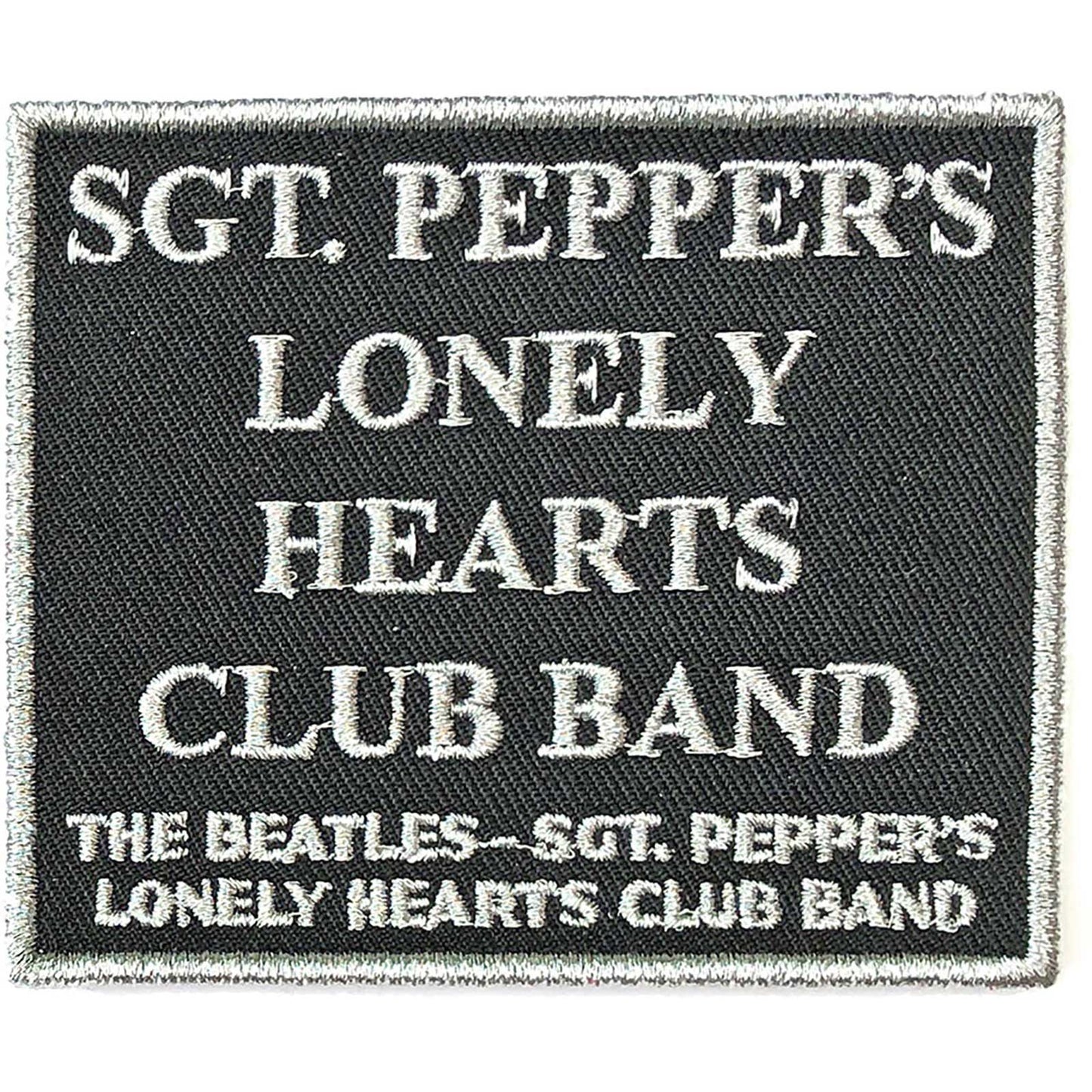 THE BEATLES STANDARD PATCH: SGT PEPPER'S….BLACK