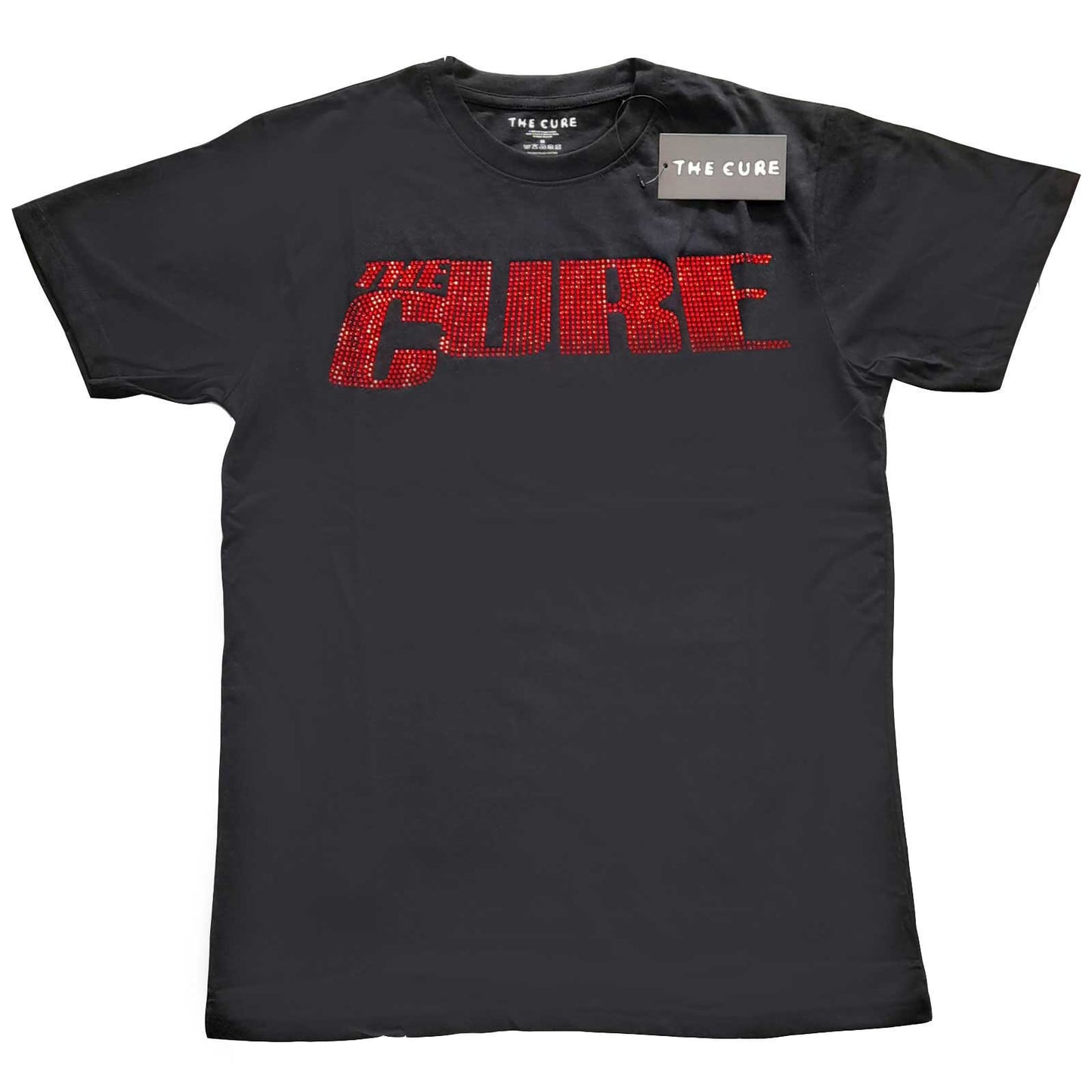 THE CURE UNISEX T-SHIRT: LOGO (DIAMANTE)