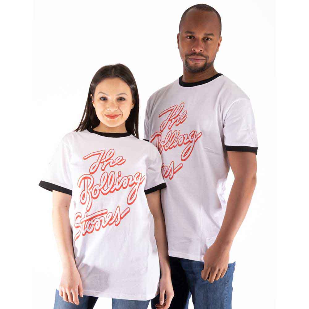 The Rolling Stones Signature Logo Unisex Ringer T-Shirt