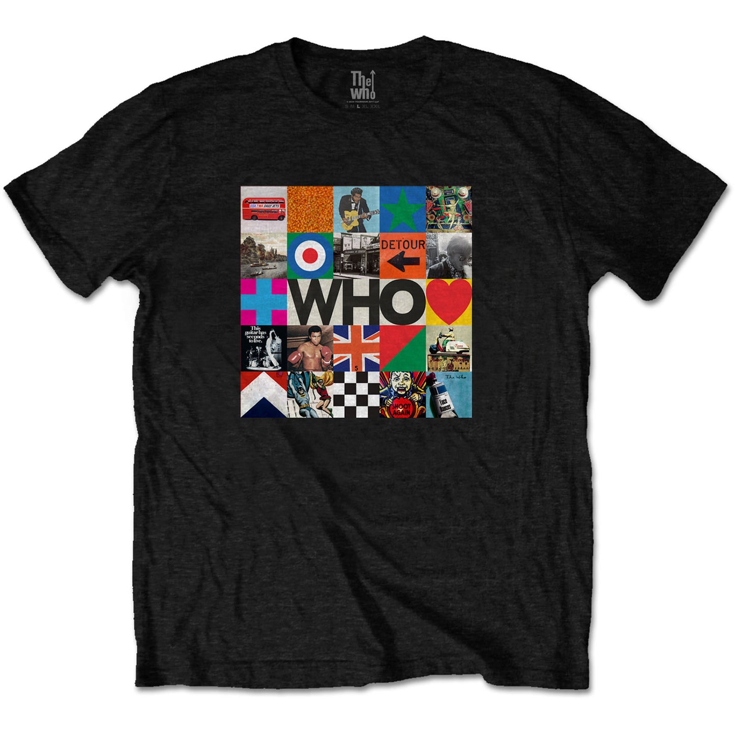 THE WHO UNISEX T-SHIRT: 5X5 BLOCKS