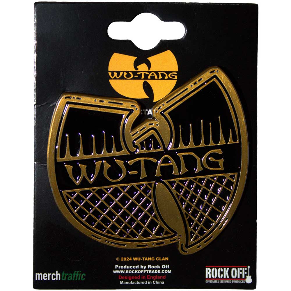 Wu-Tang Clan Black a Gold Logo Pin Badge