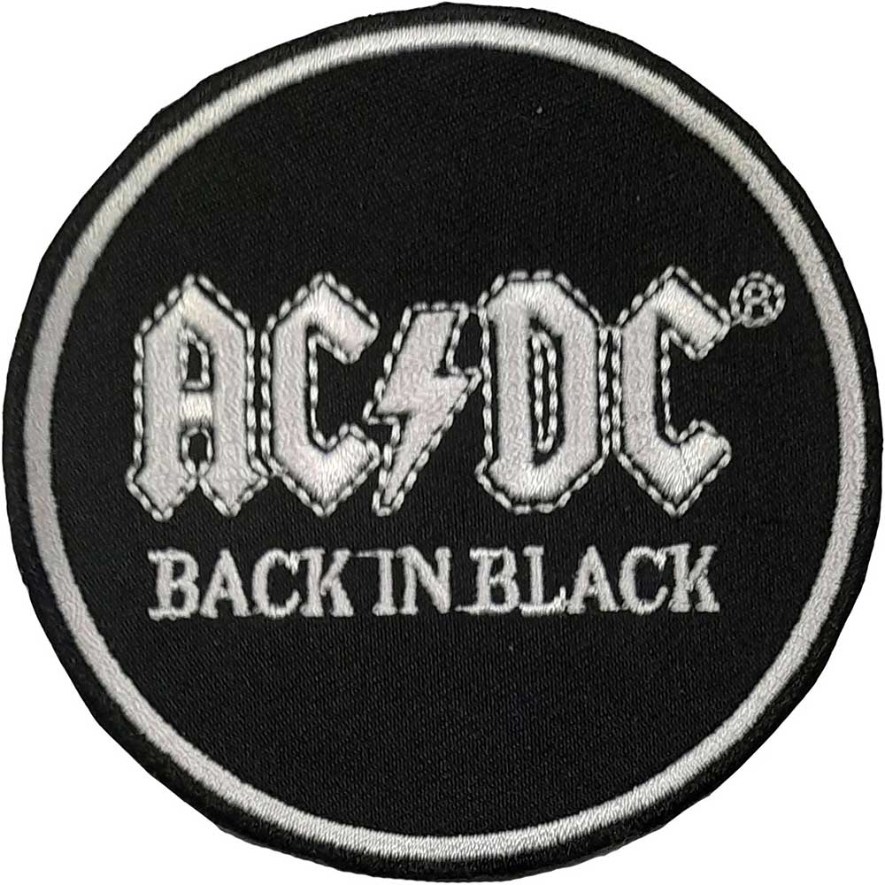 ACDC Back in Black Patch