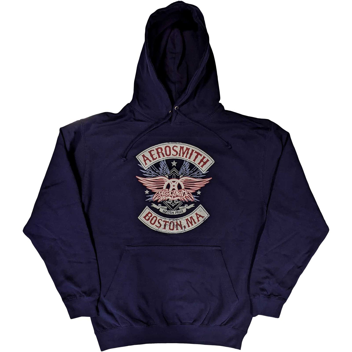 AEROSMITH UNISEX PULLOVER HOODIE: BOSTON PRIDE