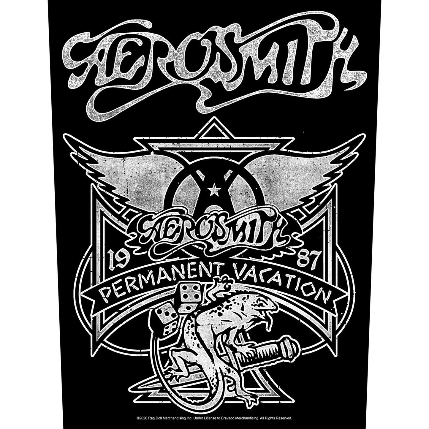 AEROSMITH BACK PATCH: PERMANENT VACATION