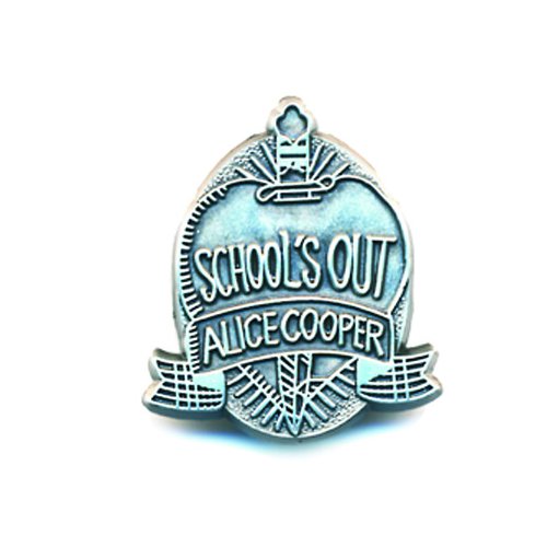 ALICE COOPER PIN BADGE: SCHOOL'S OUT