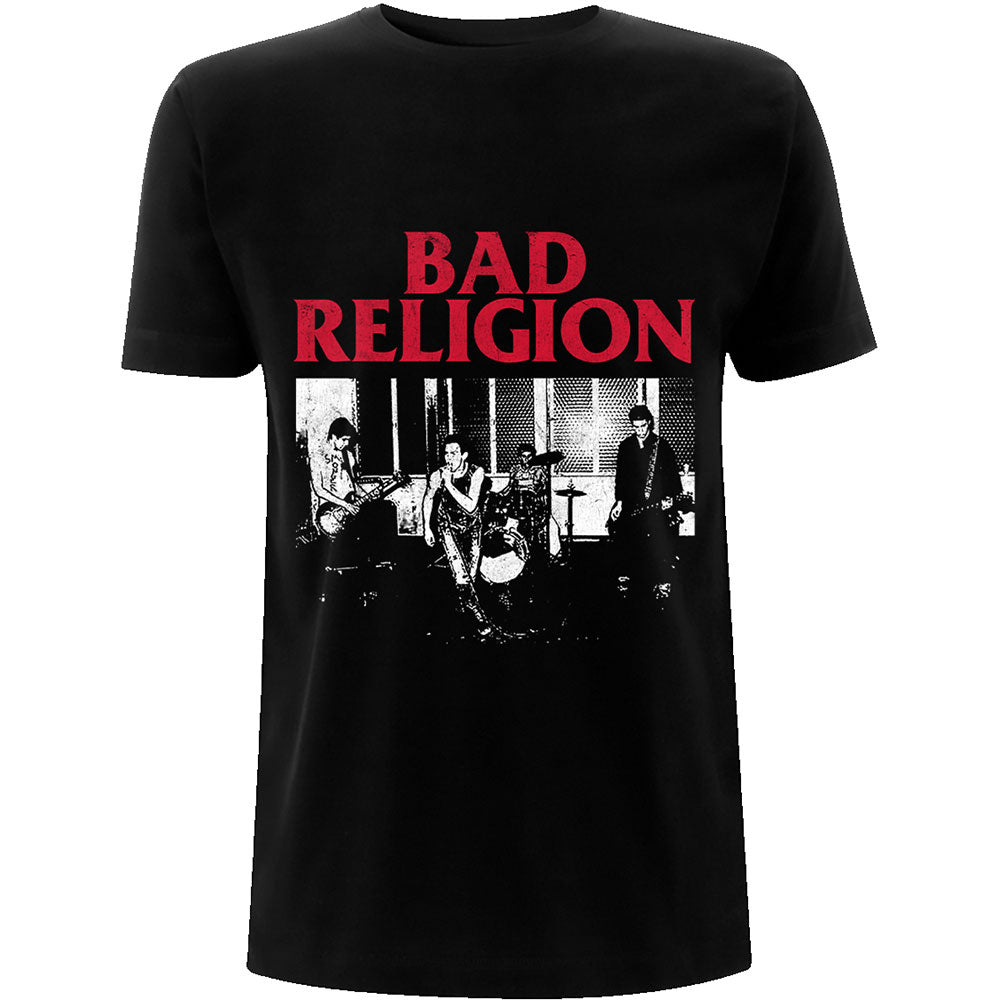 BAD RELIGION UNISEX T-SHIRT: LIVE 1980