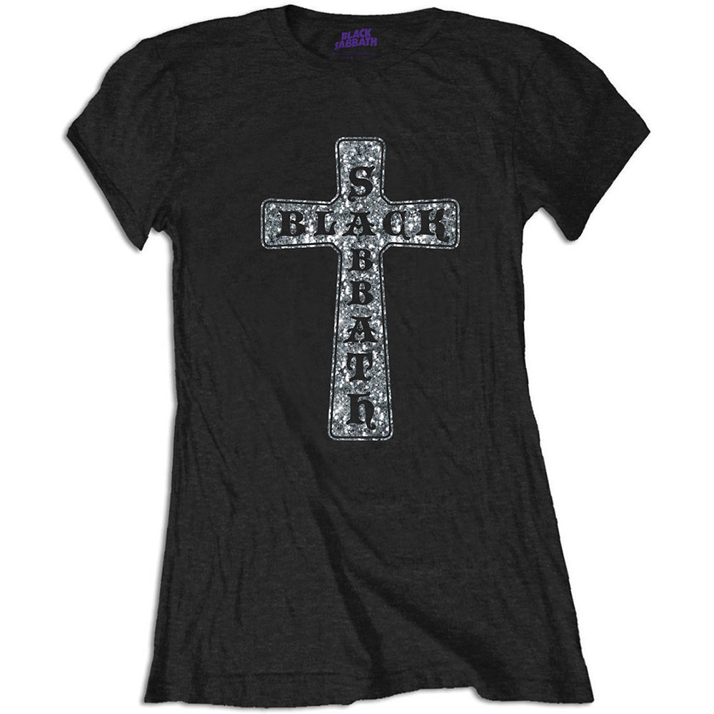 BLACK SABBATH LADIES T-SHIRT: CROSS