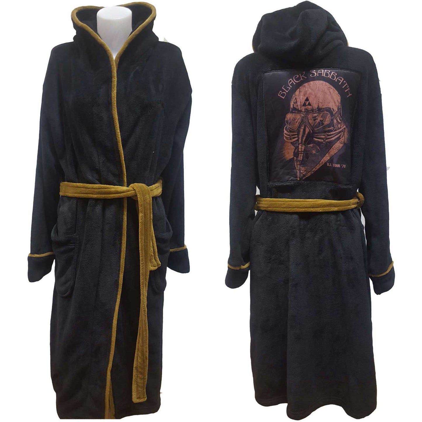 BLACK SABBATH UNISEX BATHROBE: US TOUR 78 AVENGERS