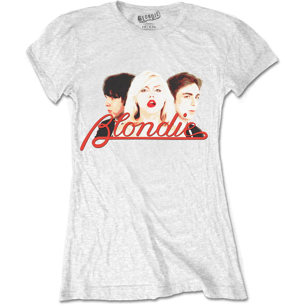 BLONDIE LADIES T-SHIRT: PARALLEL LINES HALFTONE
