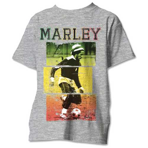 BOB MARLEY UNISEX T-SHIRT: FOOTBALL TEXT
