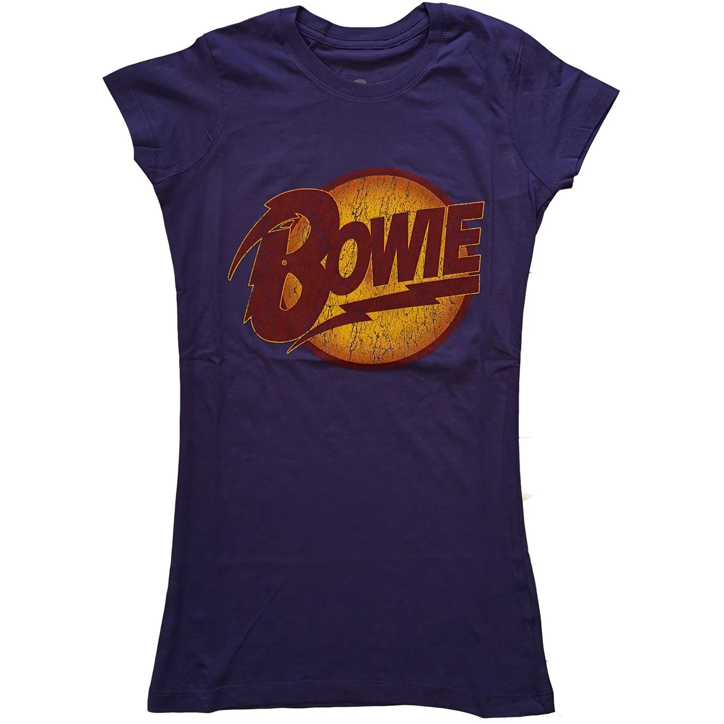 DAVID BOWIE LADIES T-SHIRT: VINTAGE DIAMOND DOGS LOGO