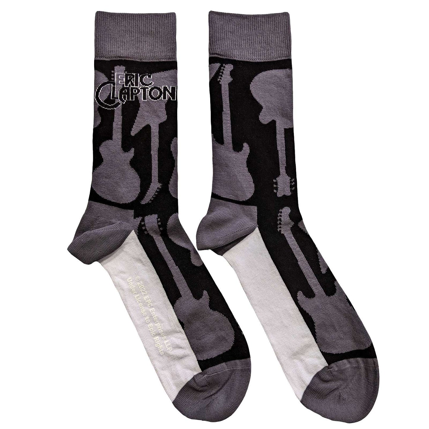 ERIC CLAPTON UNISEX ANKLE SOCKS: GUITARS