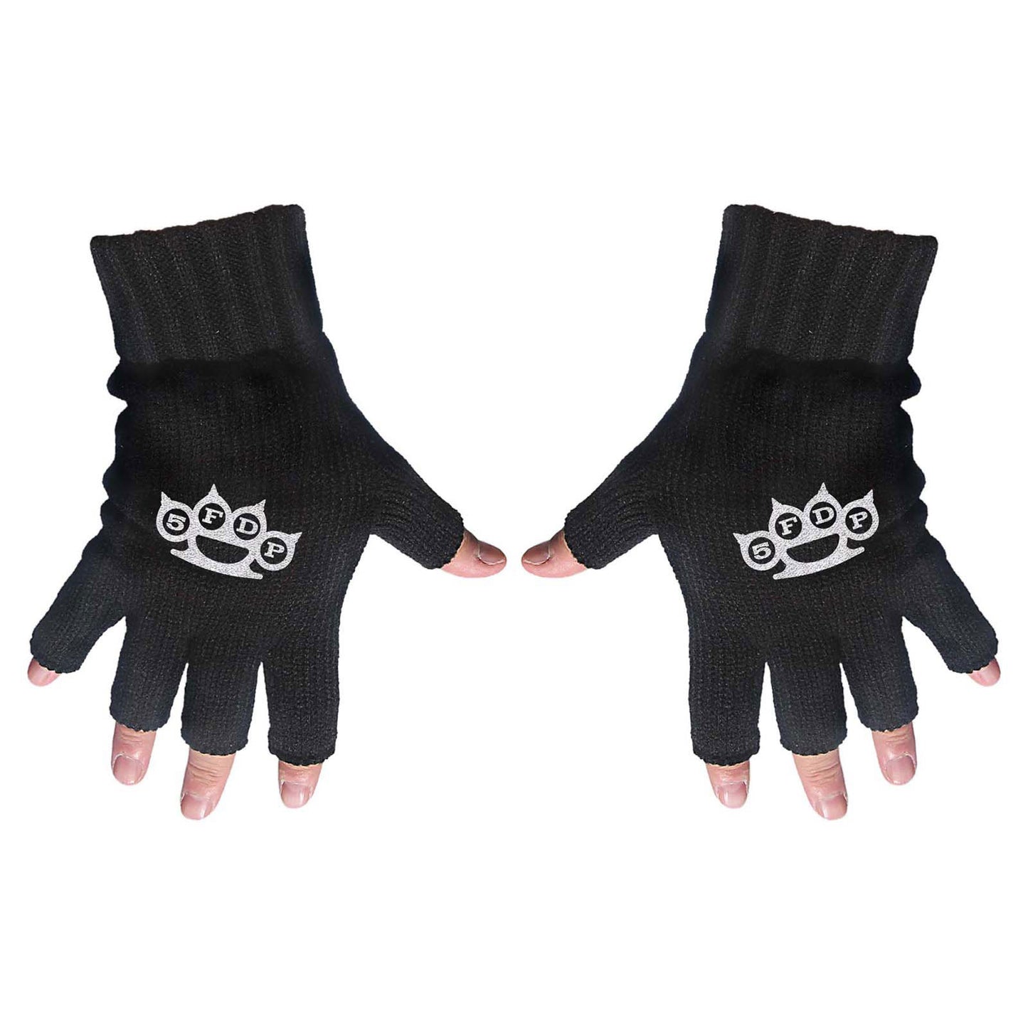 FIVE FINGER DEATH PUNCH UNISEX FINGERLESS GLOVES: LOGO