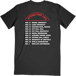 IRON MAIDEN UNISEX T-SHIRT: AUTUMN TOUR 1980
