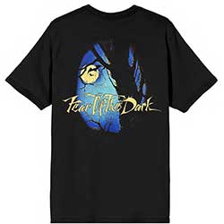 IRON MAIDEN UNISEX T-SHIRT: FEAR OF THE DARK OVAL EDDIE MOON