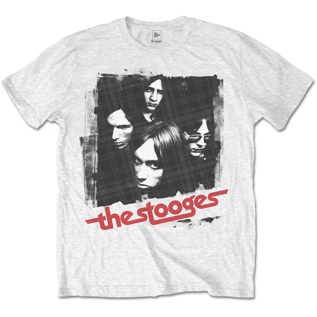 IGGY & THE STOOGES UNISEX T-SHIRT: FOUR FACES