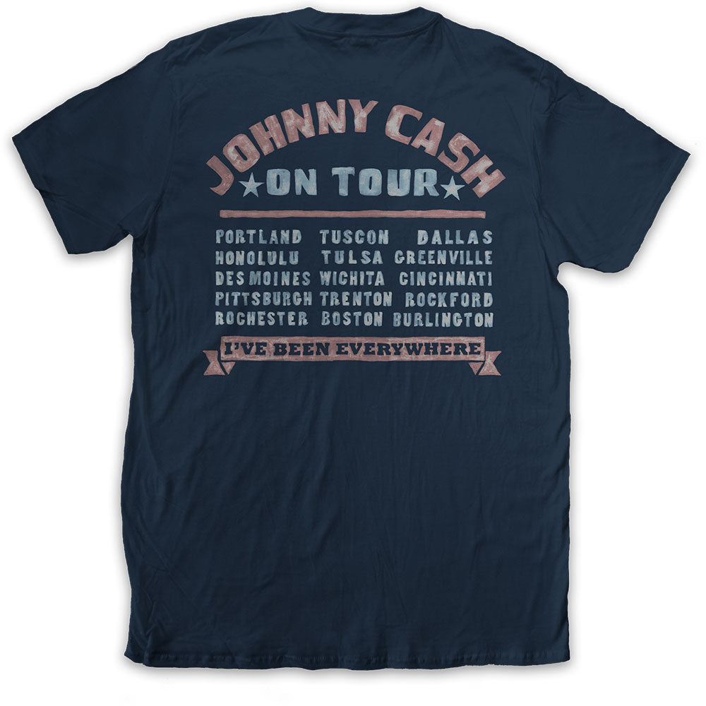 JOHNNY CASH UNISEX T-SHIRT: ALL STAR TOUR