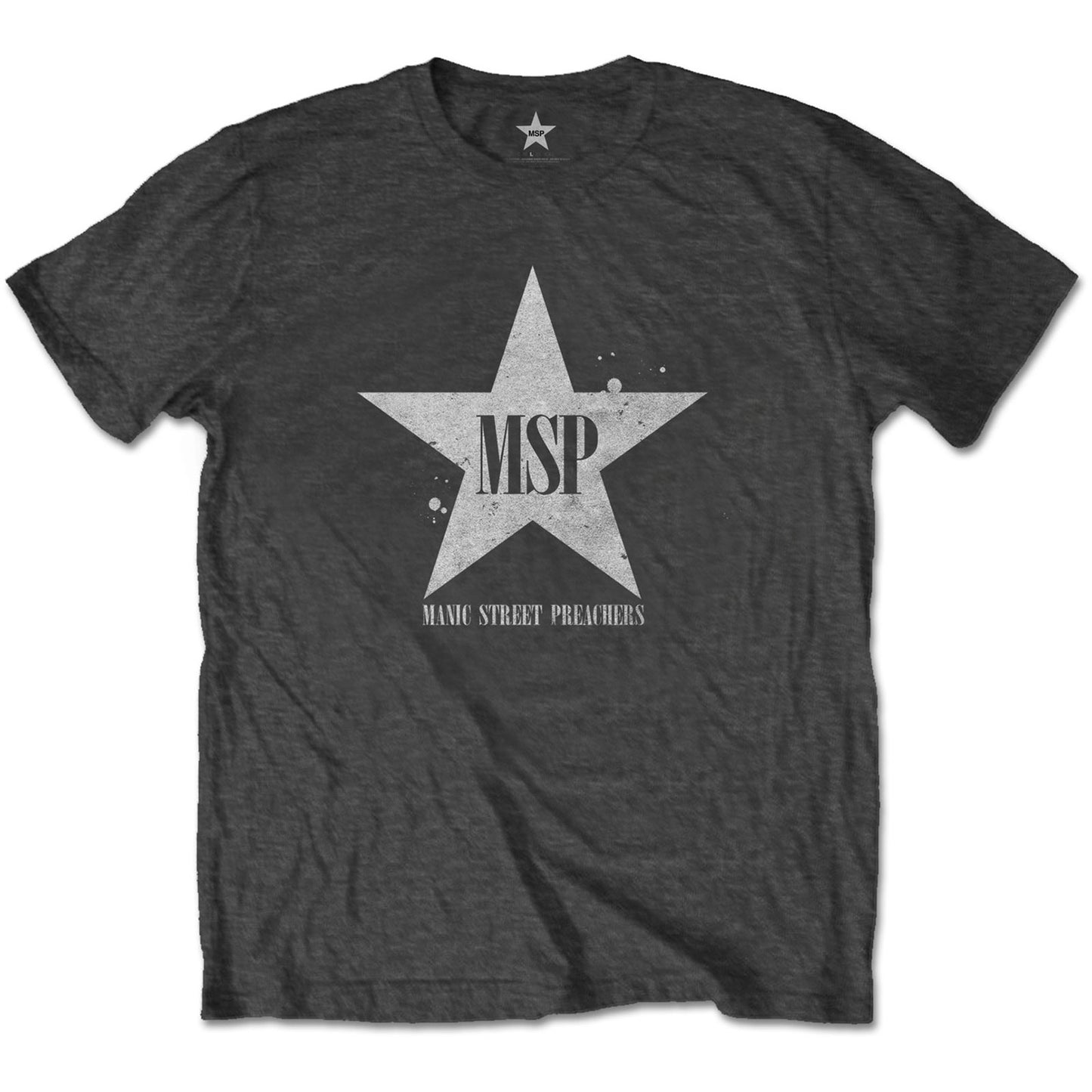 MANIC STREET PREACHERS UNISEX T-SHIRT: CLASSIC DISTRESSED STAR