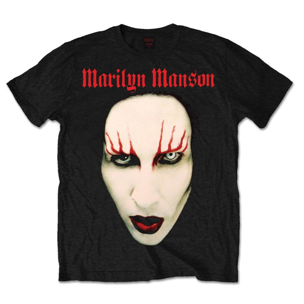 MARILYN MANSON UNISEX T-SHIRT: RED LIPS