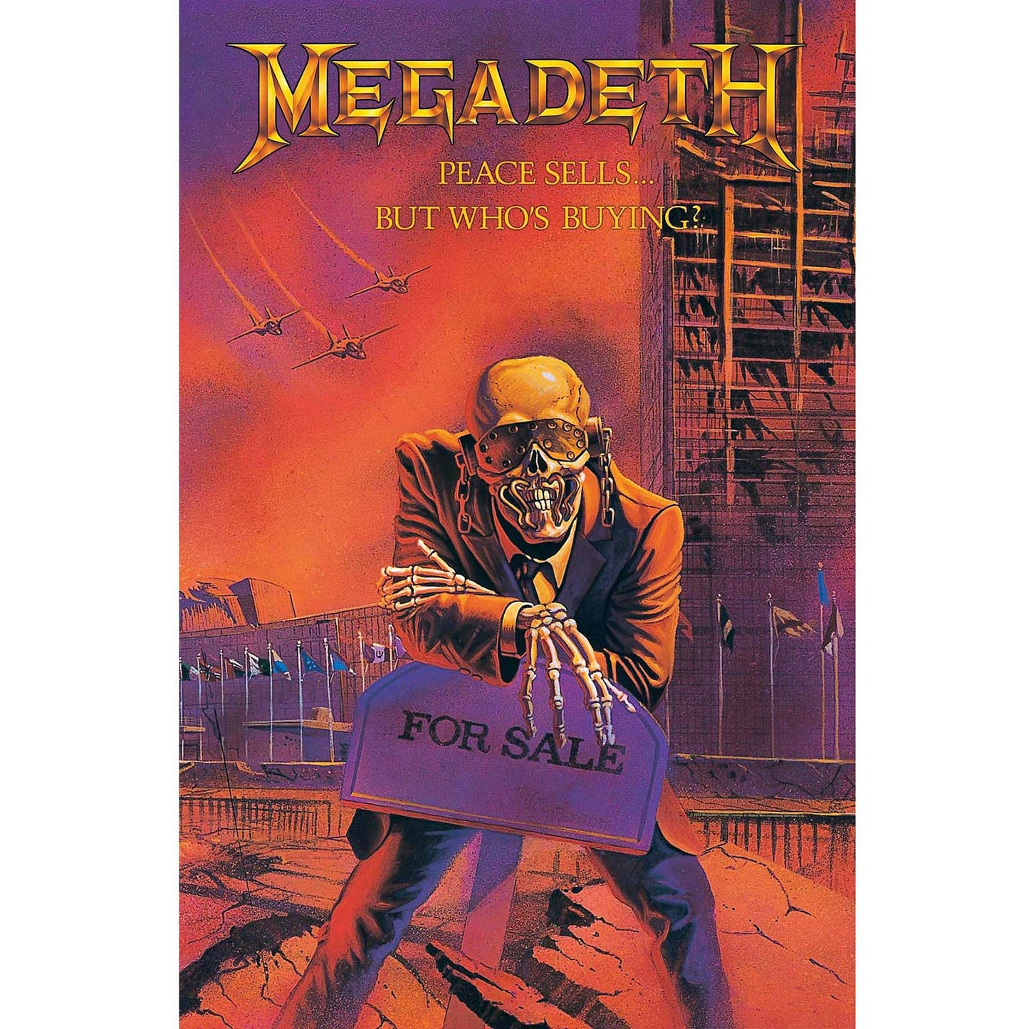 MEGADETH TEXTILE POSTER: PEACE SELLS