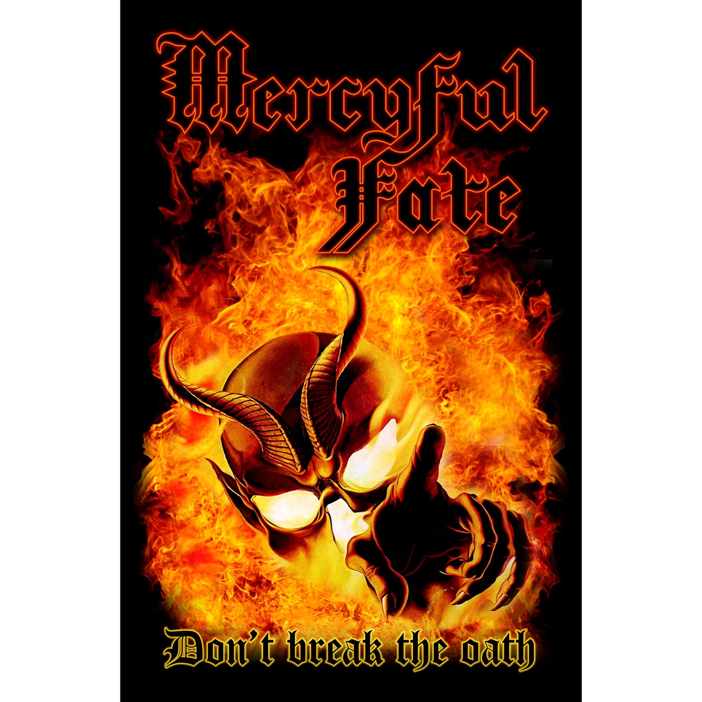 MERCYFUL FATE TEXTILE POSTER: DON'T BREAK THE OATH