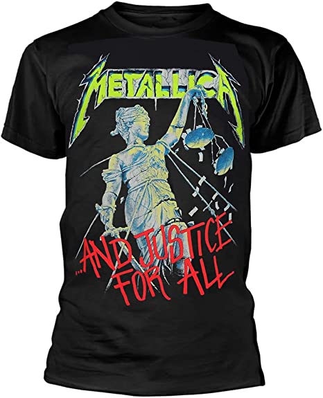 METALLICA UNISEX T-SHIRT: AND JUSTICE FOR ALL