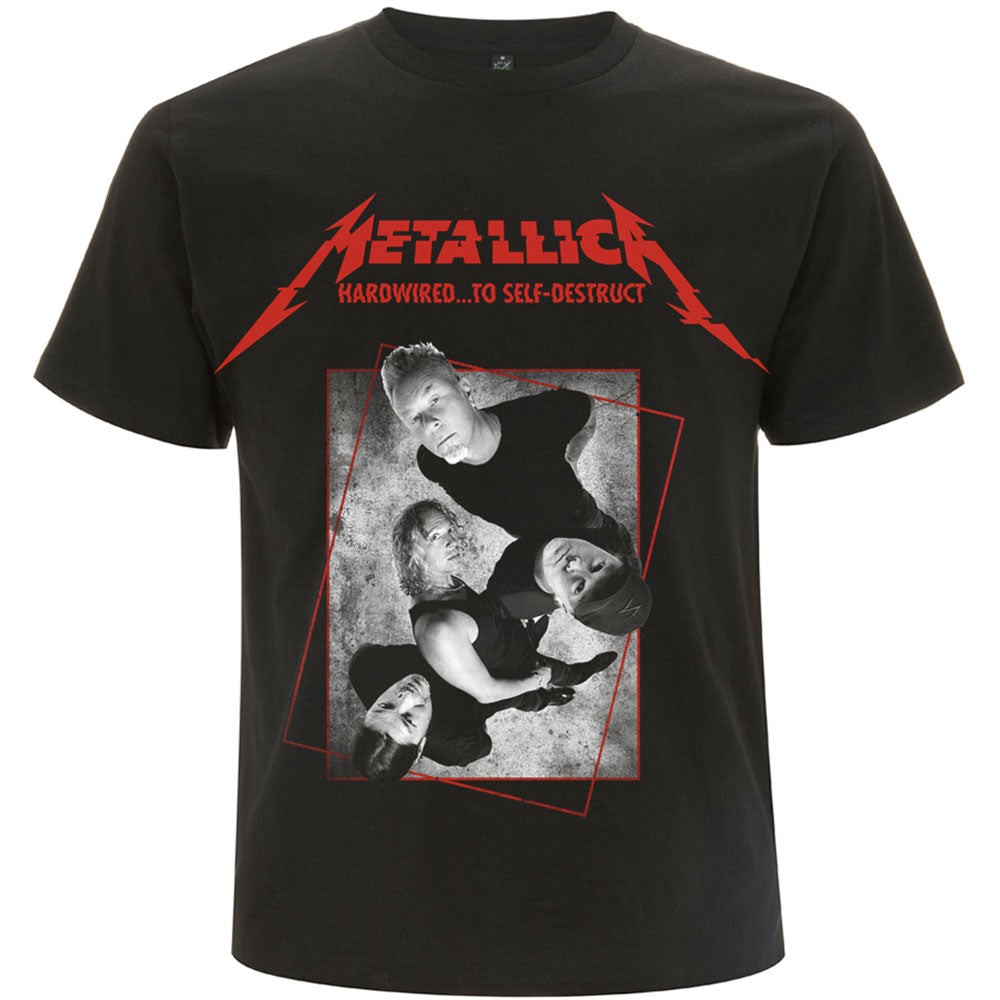 METALLICA UNISEX T-SHIRT: HARDWIRED BAND CONCRETE