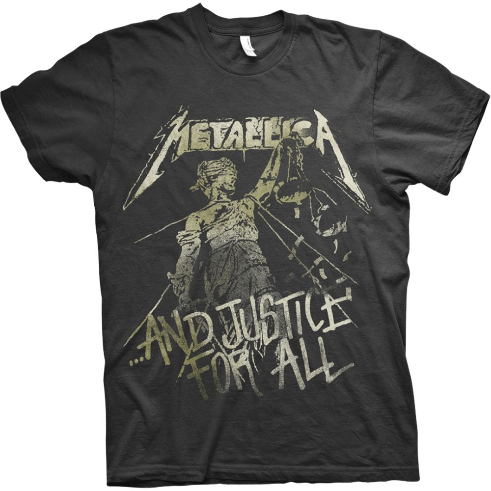METALLICA UNISEX T-SHIRT: JUSTICE VINTAGE
