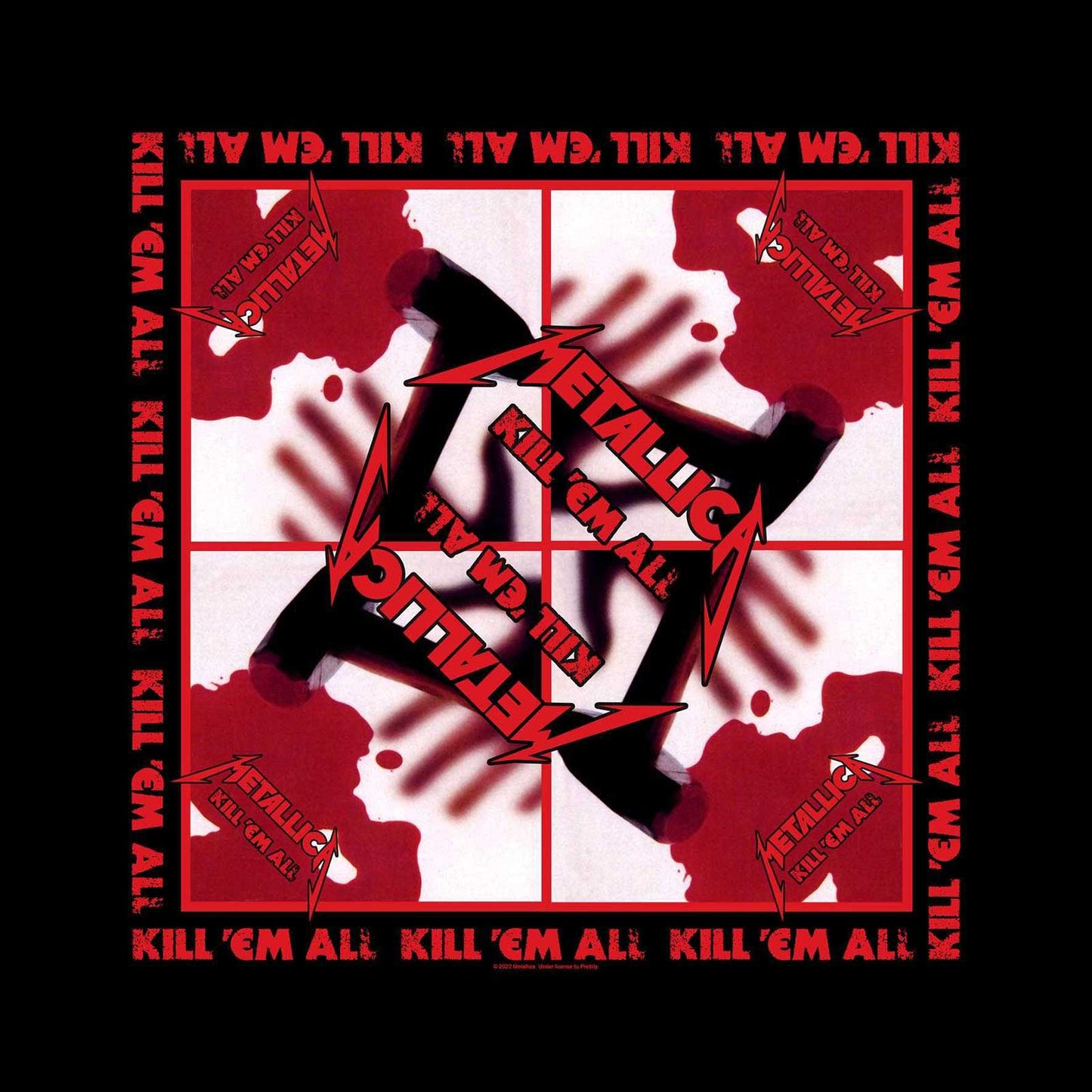METALLICA UNISEX BANDANA: KILL 'EM ALL