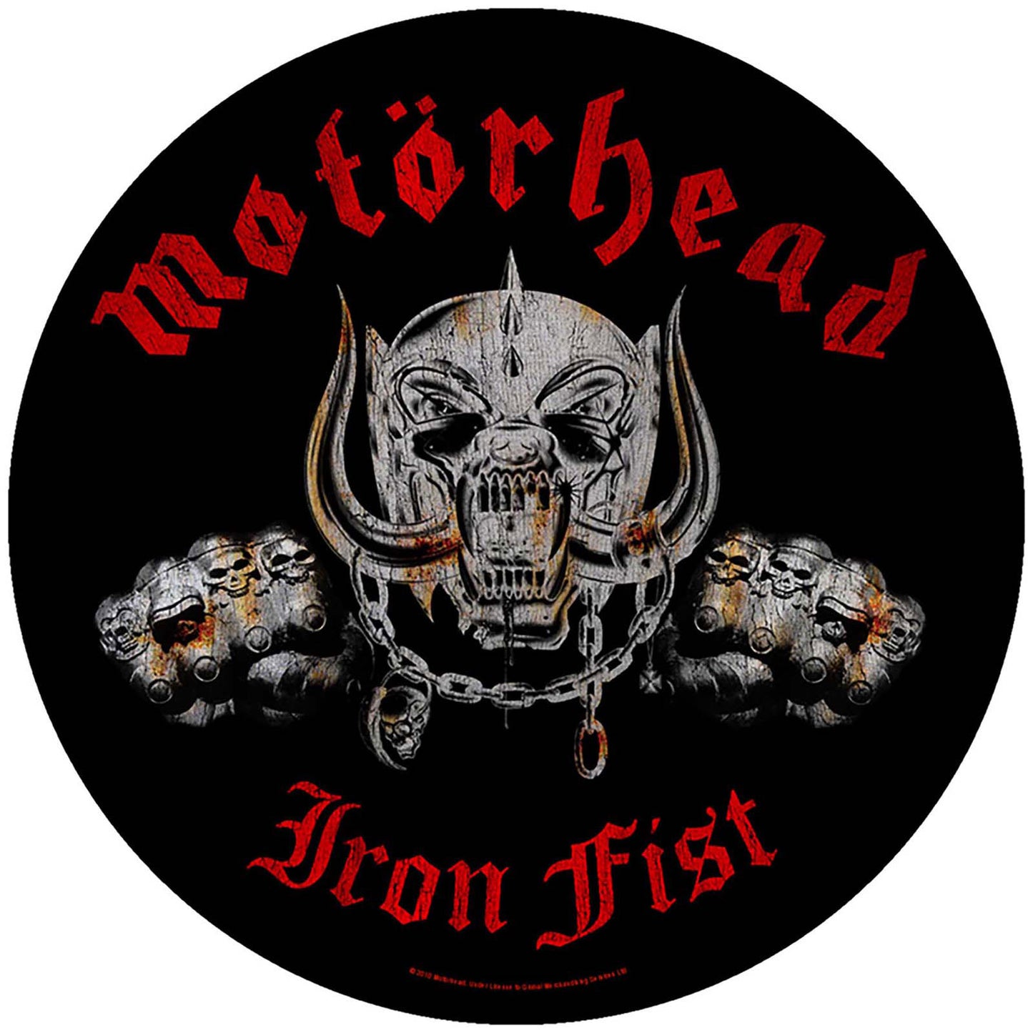 MOTORHEAD BACK PATCH: IRON FIST