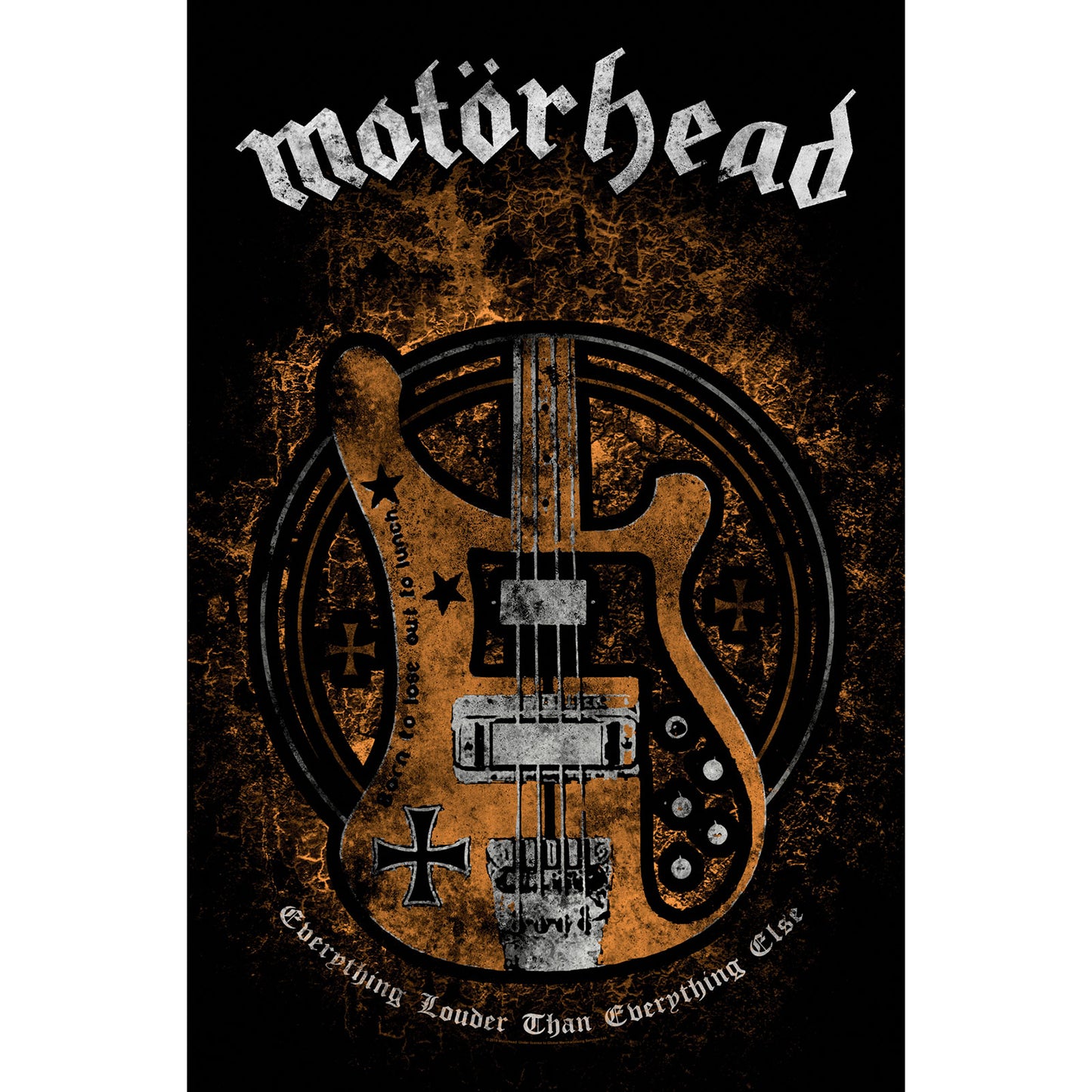 MOTORHEAD TEXTILE POSTER: LEMMY'S BASS