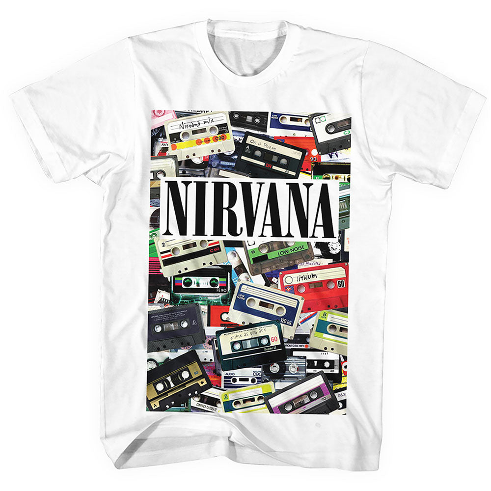 NIRVANA UNISEX T-SHIRT: CASSETTES