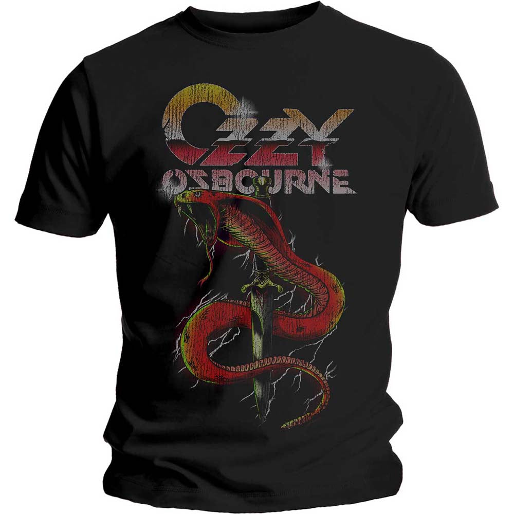 OZZY OSBOURNE UNISEX T-SHIRT: VINTAGE SNAKE