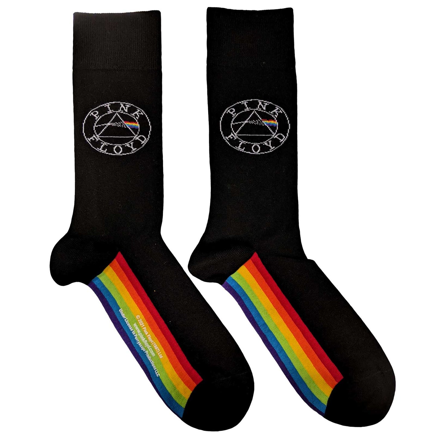 PINK FLOYD UNISEX ANKLE SOCKS: SPECTRUM SOLE