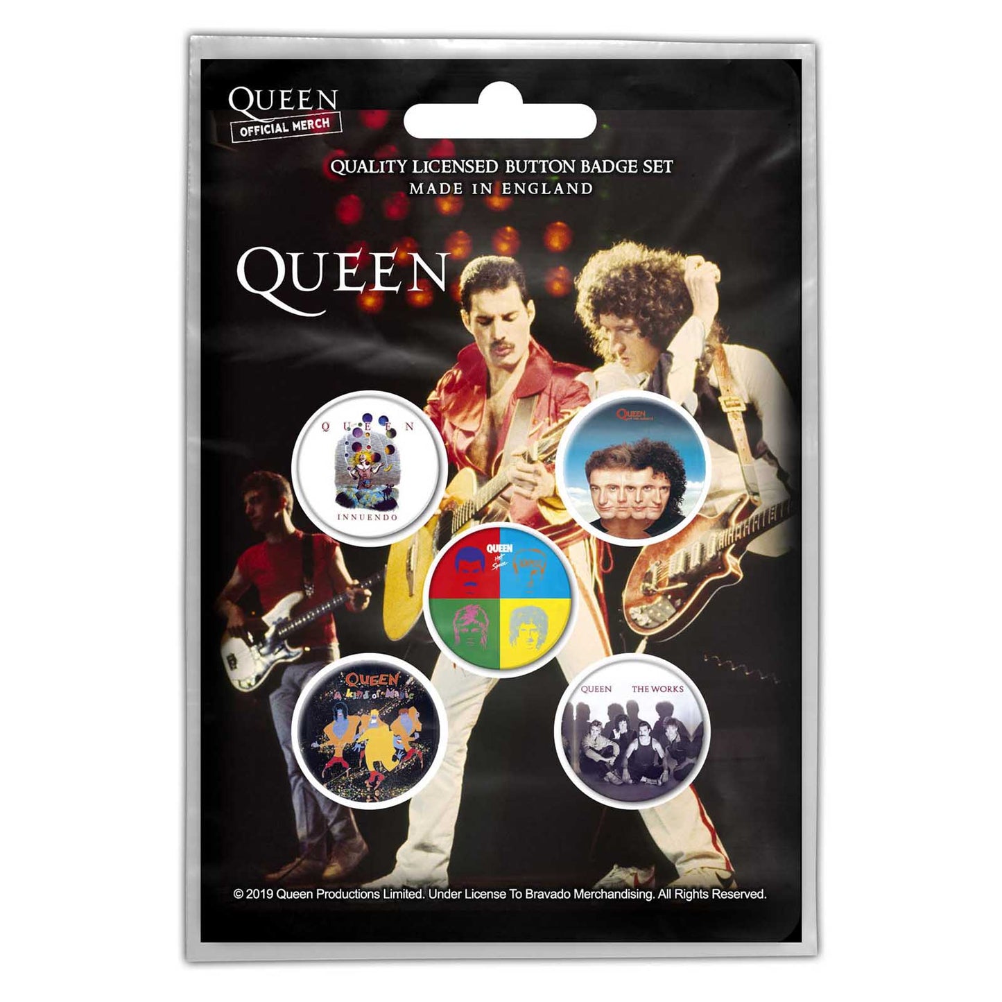QUEEN BUTTON BADGE PACK: LATER ALBUMS