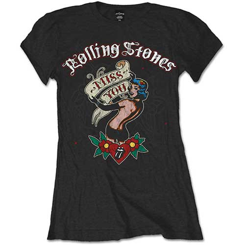 THE ROLLING STONES LADIES T-SHIRT: MISS YOU