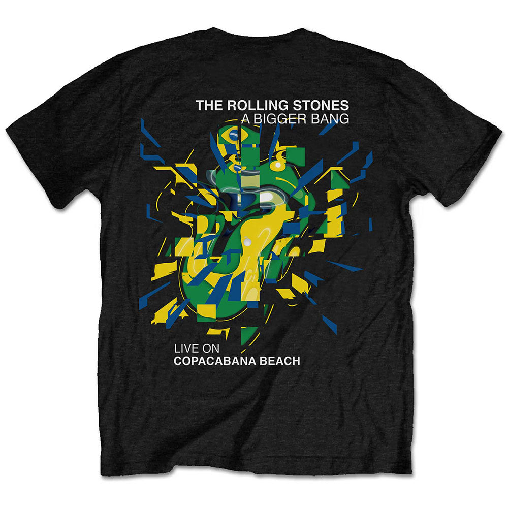THE ROLLING STONES UNISEX T-SHIRT: BIGGER BANG - BRAZIL '80