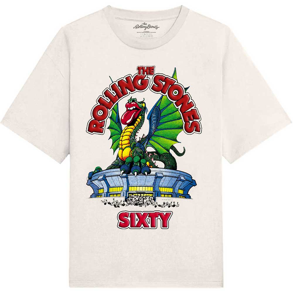 THE ROLLING STONES LADIES T-SHIRT: SIXTY STADIUM DRAGON