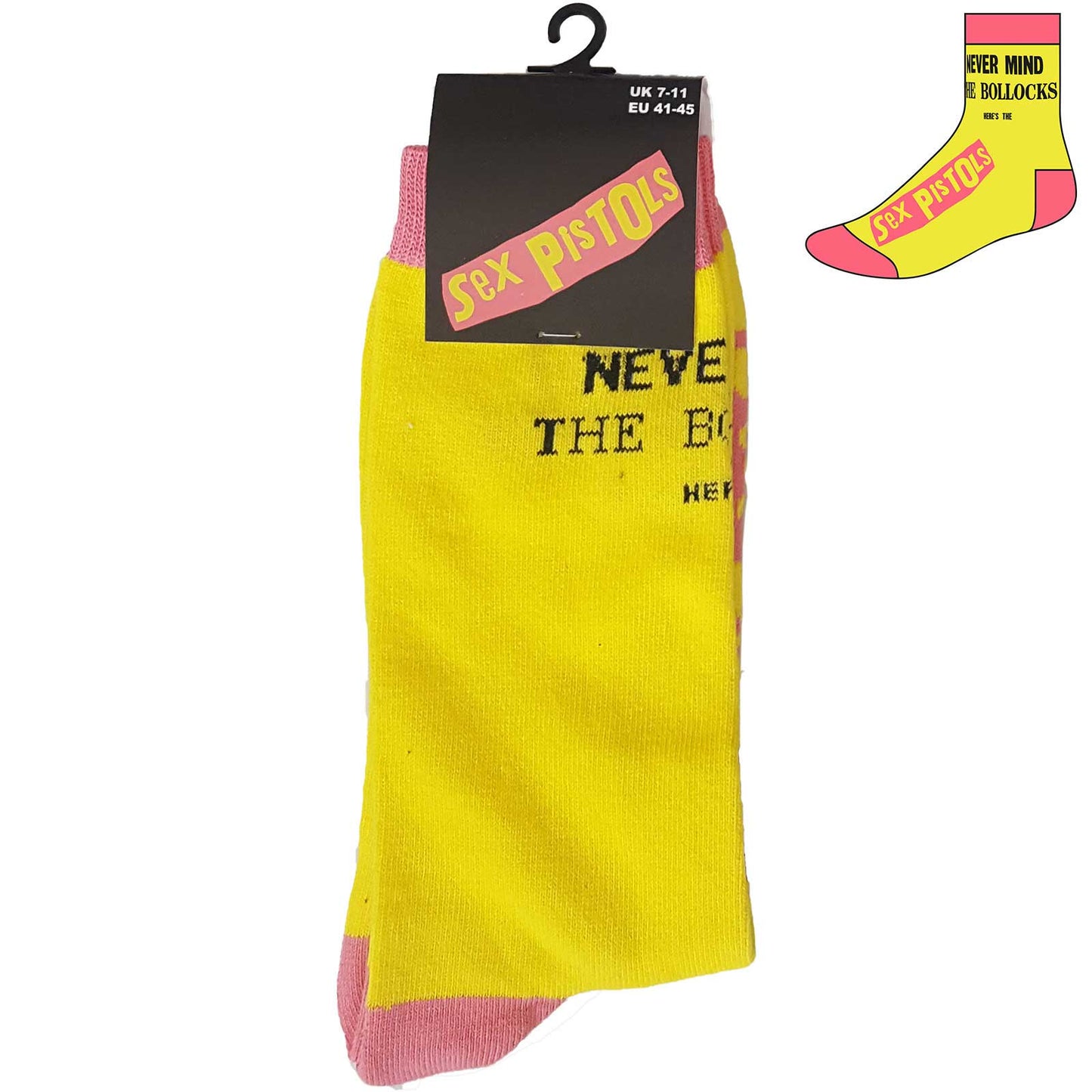 THE SEX PISTOLS UNISEX ANKLE SOCKS: NEVER MIND THE BOLLOCKS (UK SIZE 7 - 11)
