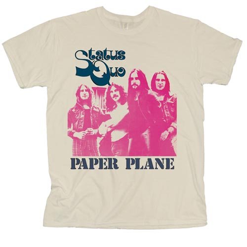 STATUS QUO UNISEX T-SHIRT: PAPER PLANE