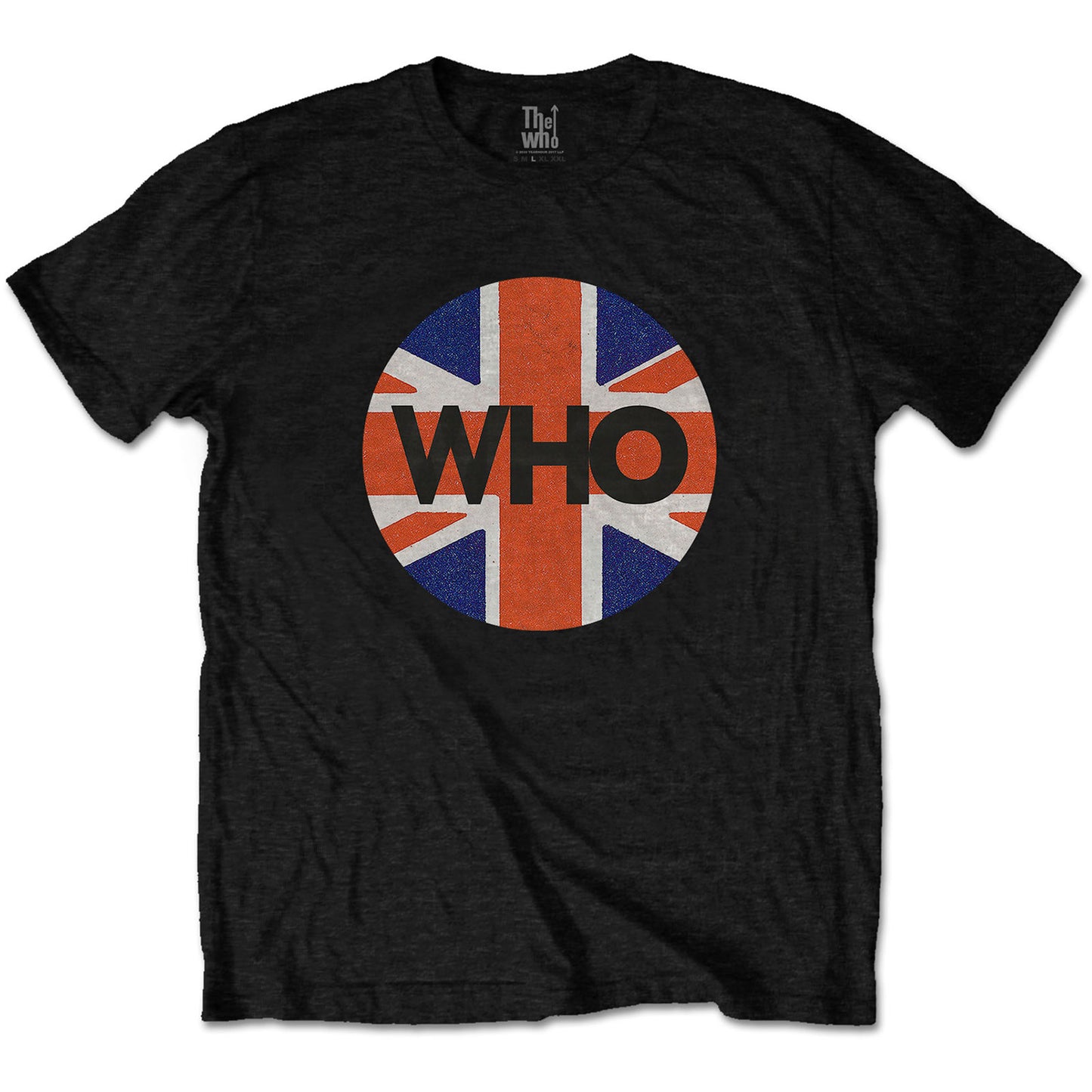 THE WHO UNISEX T-SHIRT: UNION JACK CIRCLE