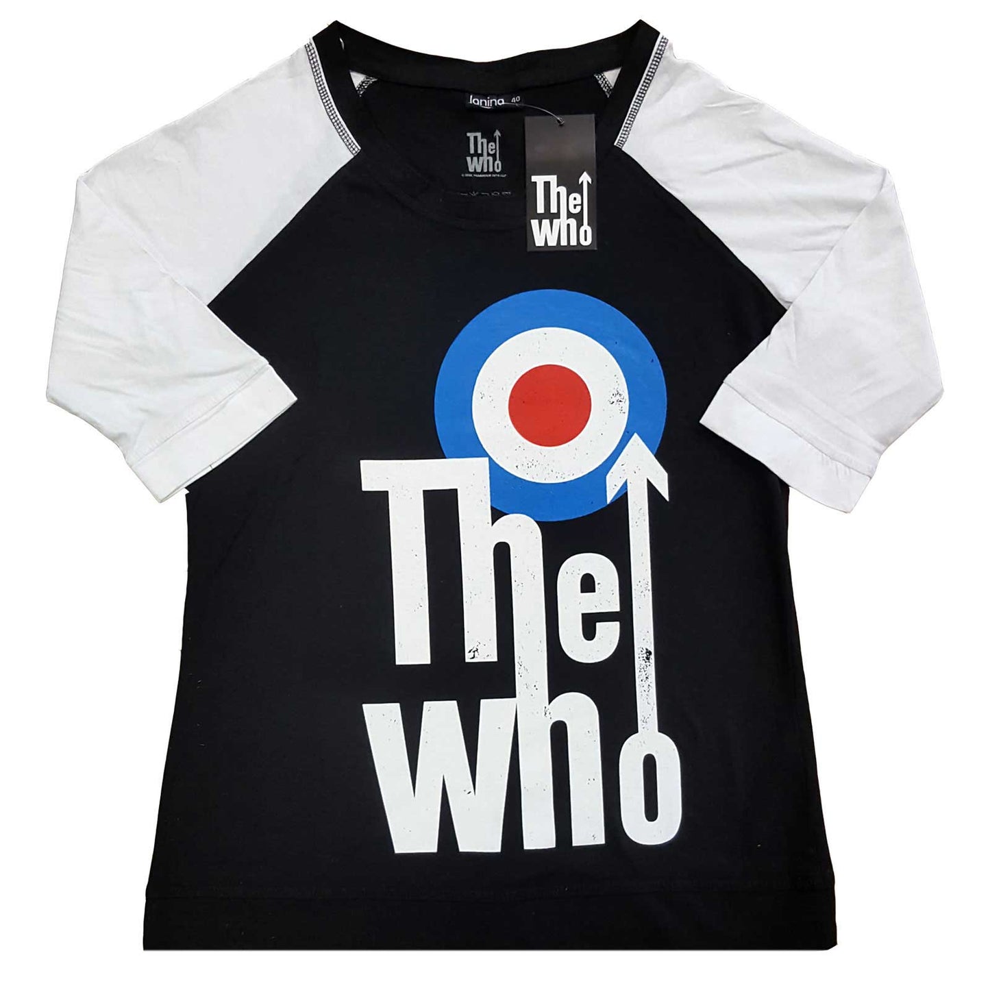 THE WHO LADIES RAGLAN T-SHIRT: ELEVATED TARGET