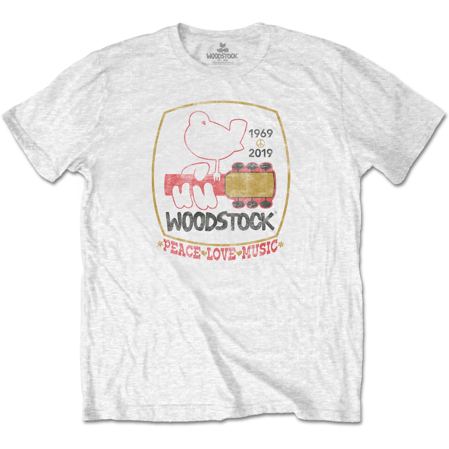 Woodstock Peace Love Music Unisex T-Shirt