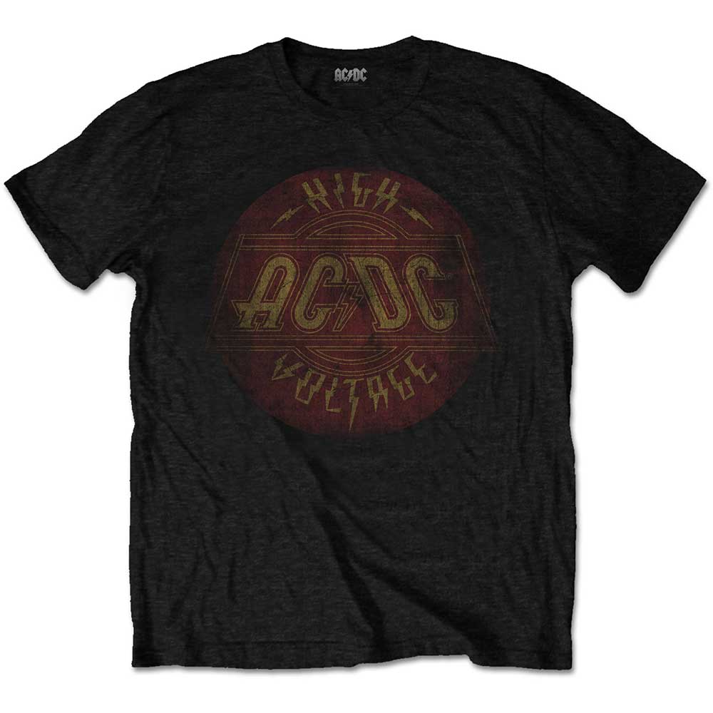 AC/DC UNISEX T-SHIRT: HIGH VOLTAGE VINTAGE