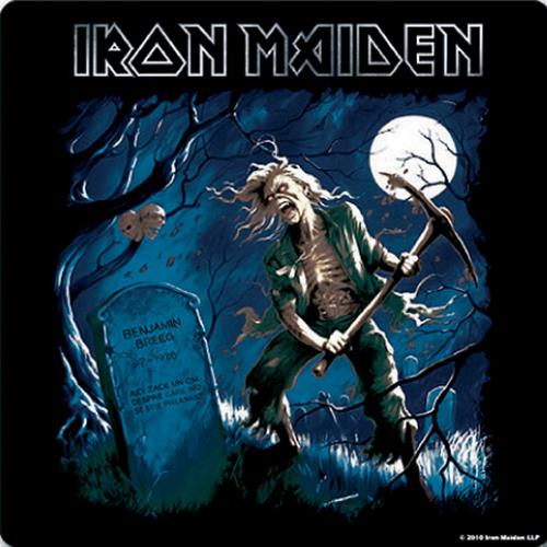 IRON MAIDEN SINGLE CORK COASTER: BENJAMIN BREEG