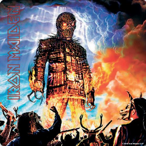 IRON MAIDEN SINGLE CORK COASTER: WICKER MAN