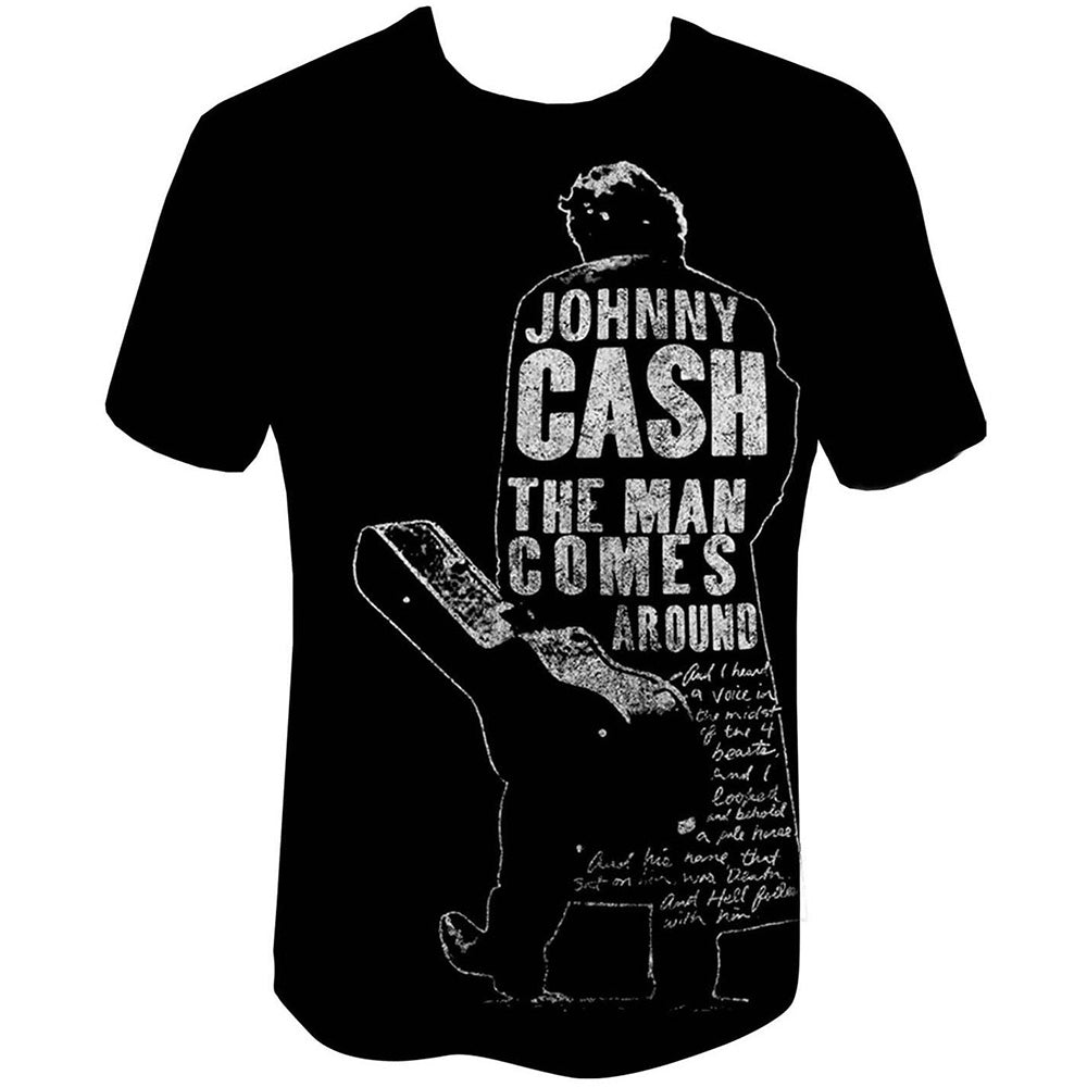 JOHNNY CASH UNISEX T-SHIRT: MAN COMES AROUND