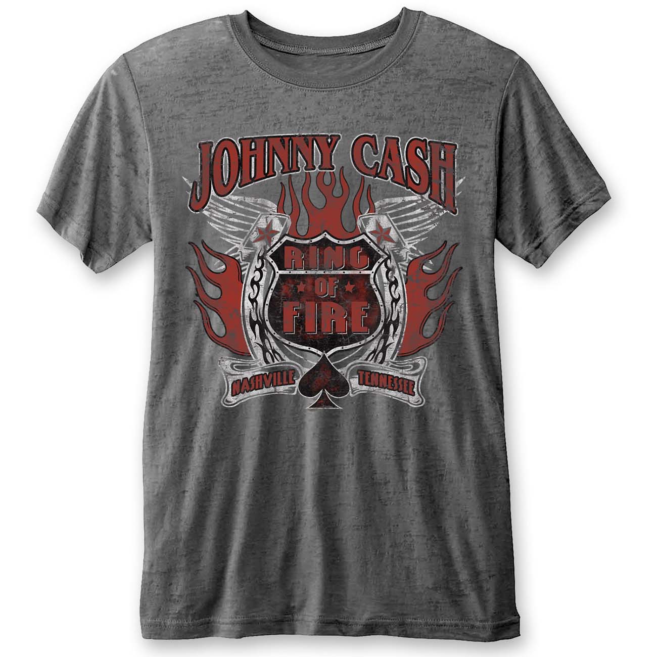 JOHNNY CASH UNISEX T-SHIRT: RING OF FIRE