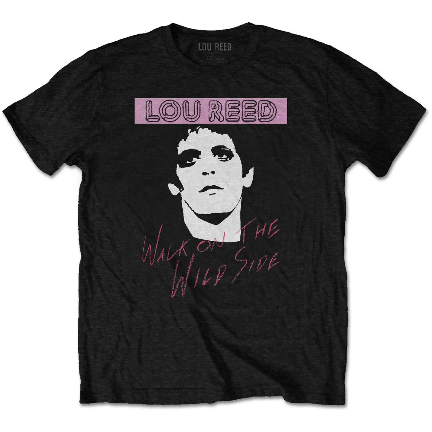 LOU REED UNISEX T-SHIRT: WALK ON THE WILD SIDE