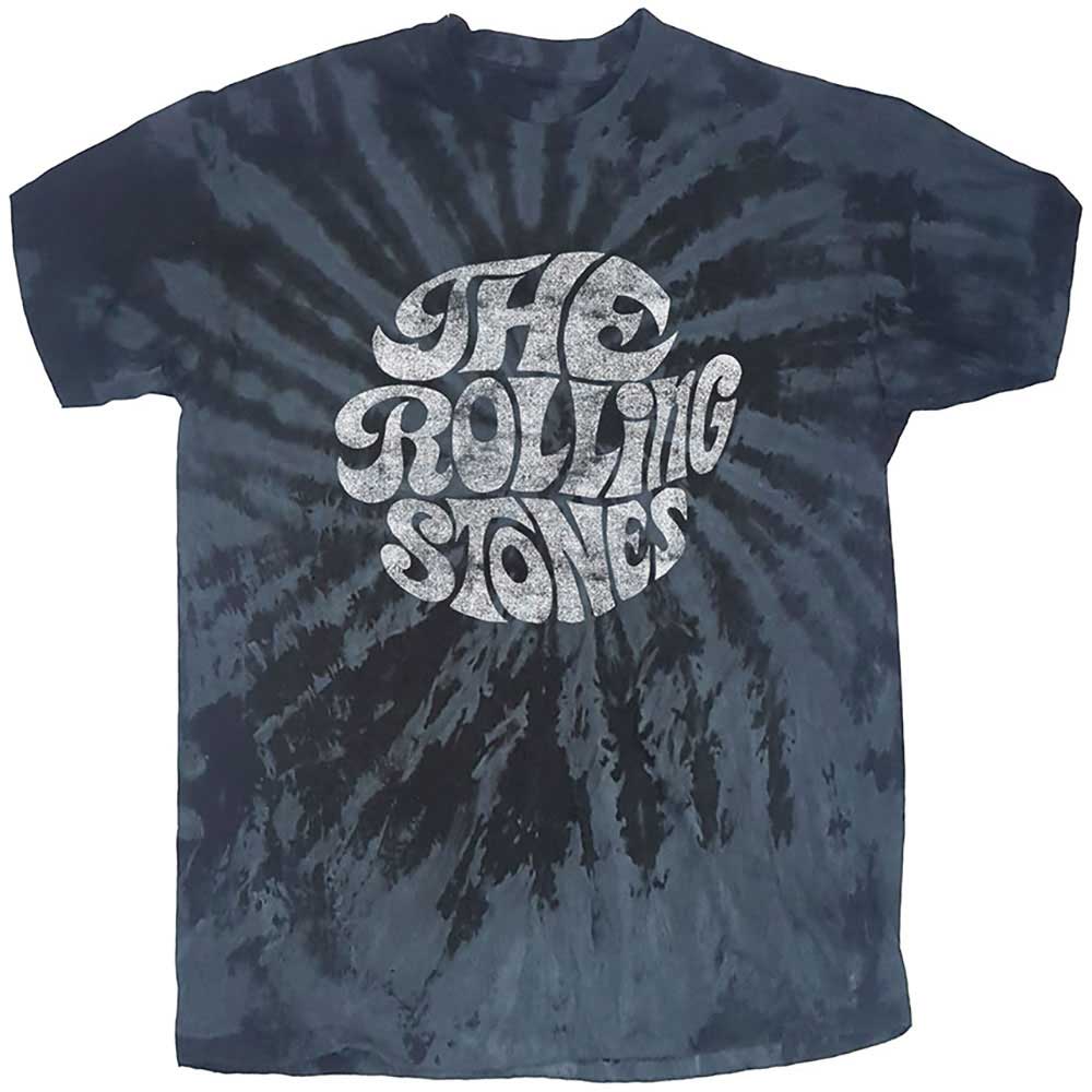 THE ROLLING STONES UNISEX T-SHIRT: 70'S LOGO (DIP-DYE)